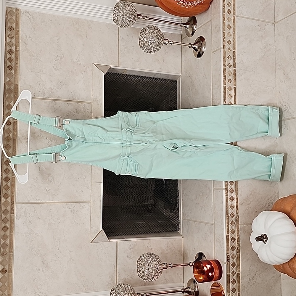 💙 GUESS Rocky Denim Overalls in Mint 💙